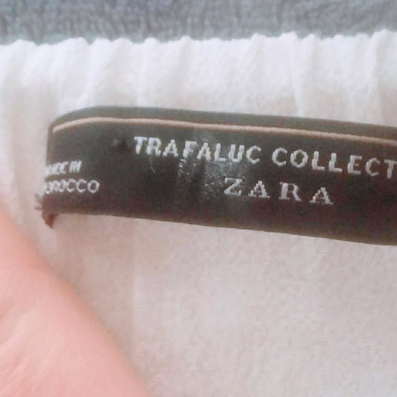 ZARA πΈFLORAL SKIRT-STYLE CULOTTES WIDE LEG PANTS - Picture 7 of 7